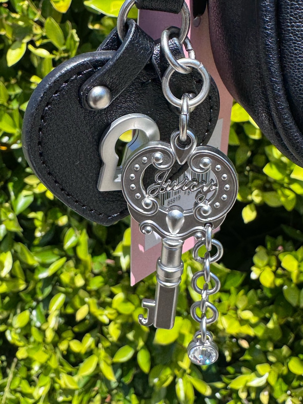 Juicy Couture Black Mini Shoulder Bag with Embroidered Crest - Picture 3 of 3